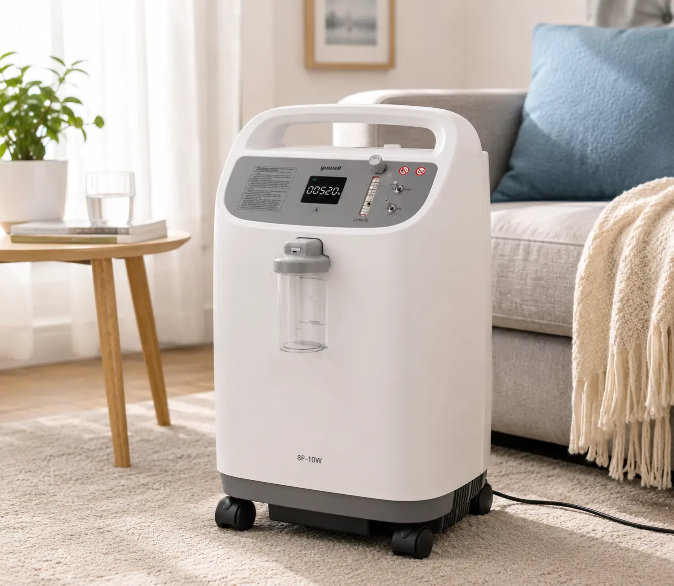 Concentrateur d'oxygène 10 litres avec port nébuliseur