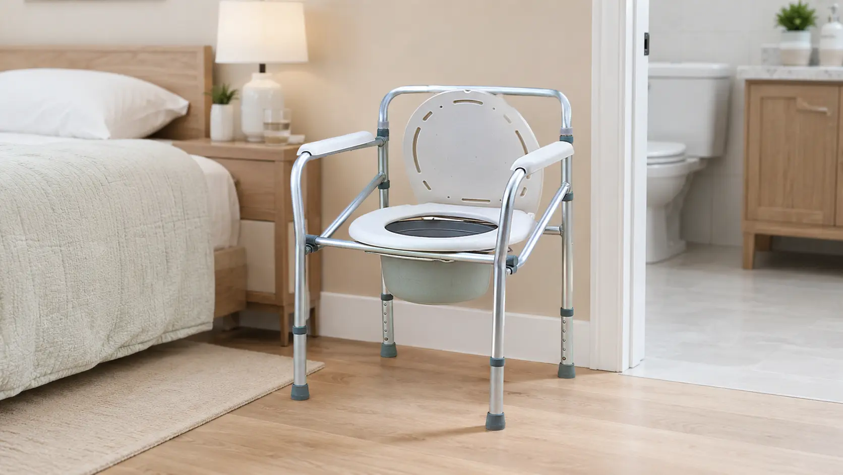 Chaise percée fixe et pliable en inox