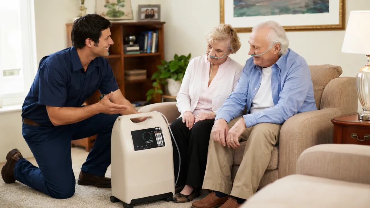 Concentrateur d’oxygène 5 litres avec nébuliseur pour location à domicile